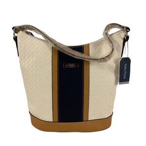 Nautica Natural Woven Large Tote Bag